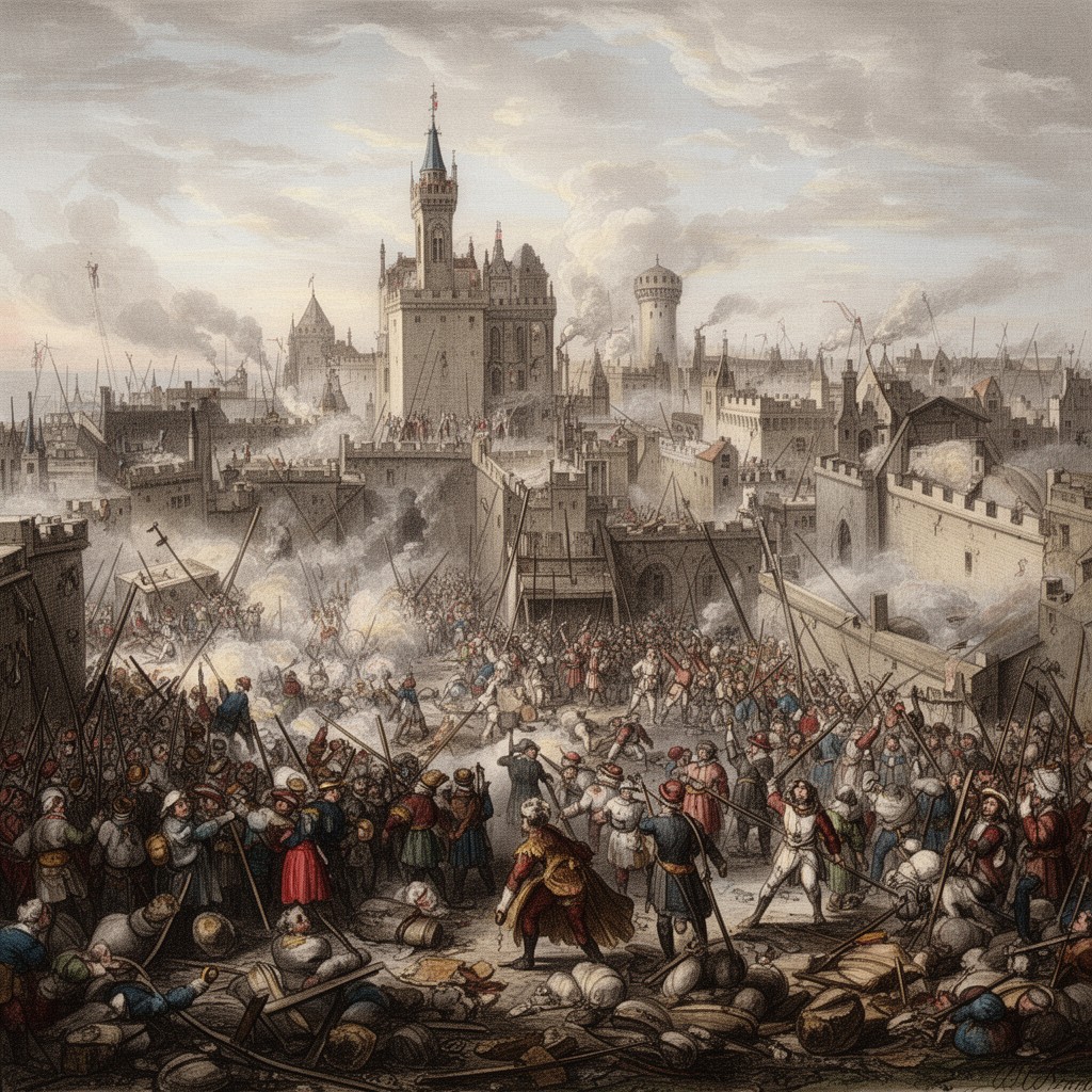 AI-generated illustration of Siege of Ostend
