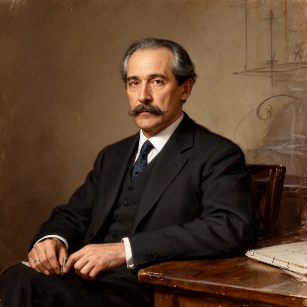 AI-generated illustration of Émile Picard