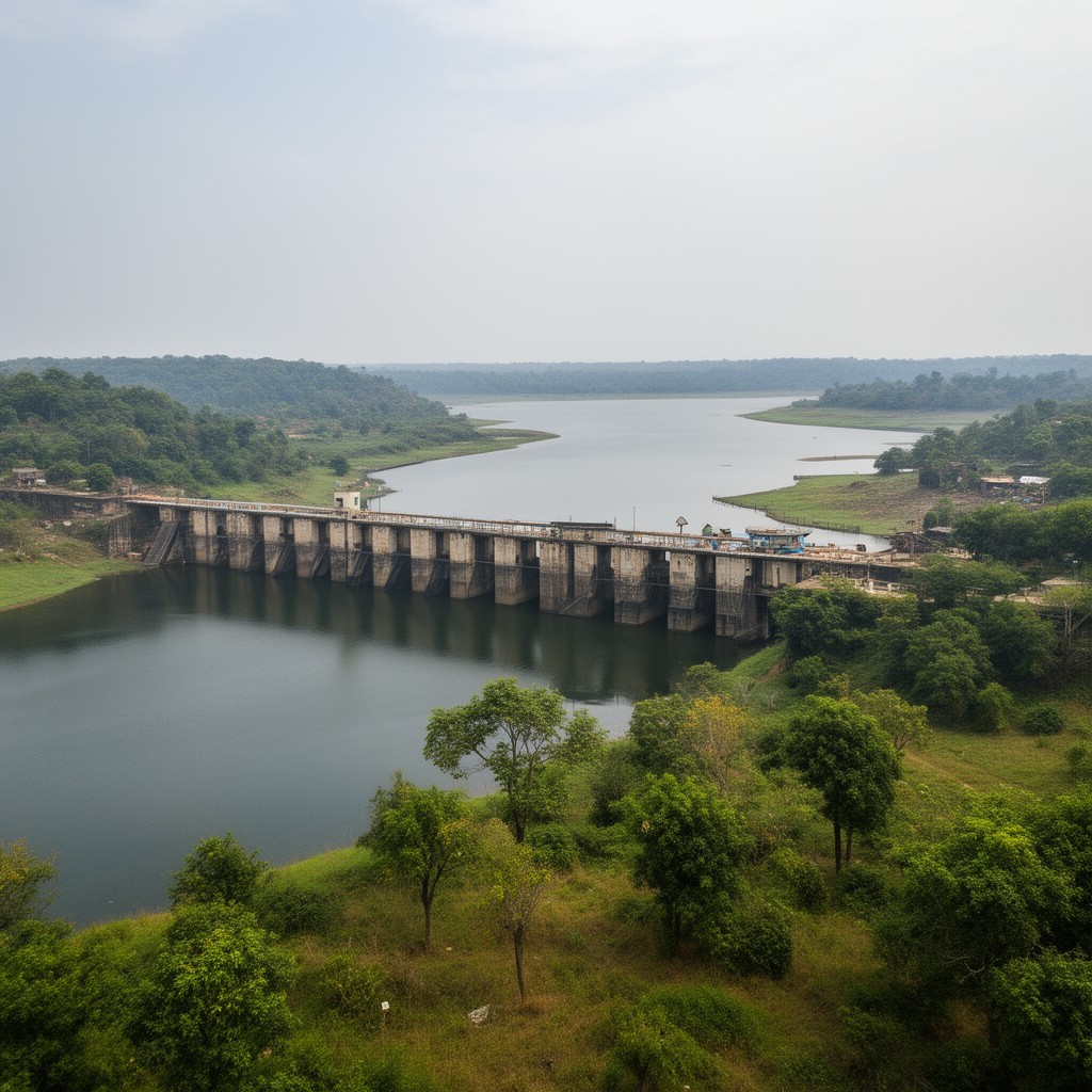 AI-generated illustration of Kabini Dam