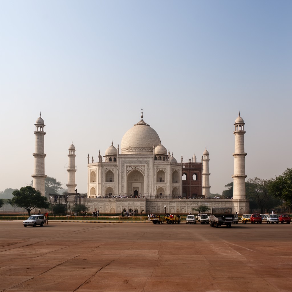 AI-generated illustration of Agra Airport