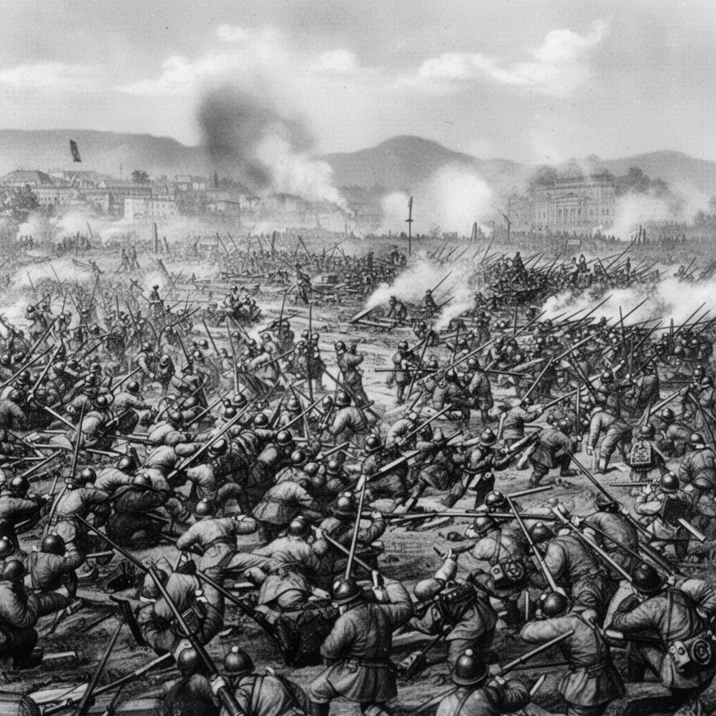 AI-generated illustration of Battle of Mukden