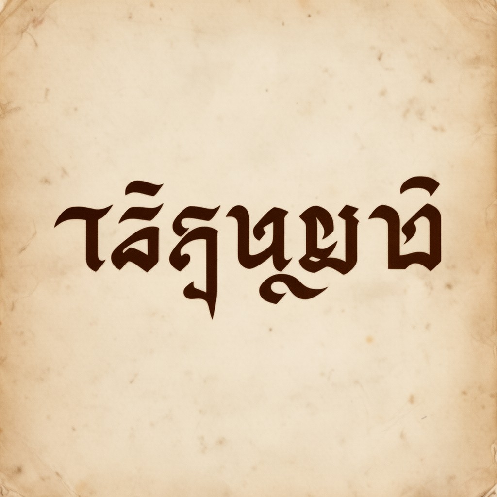 AI-generated illustration of Lao script