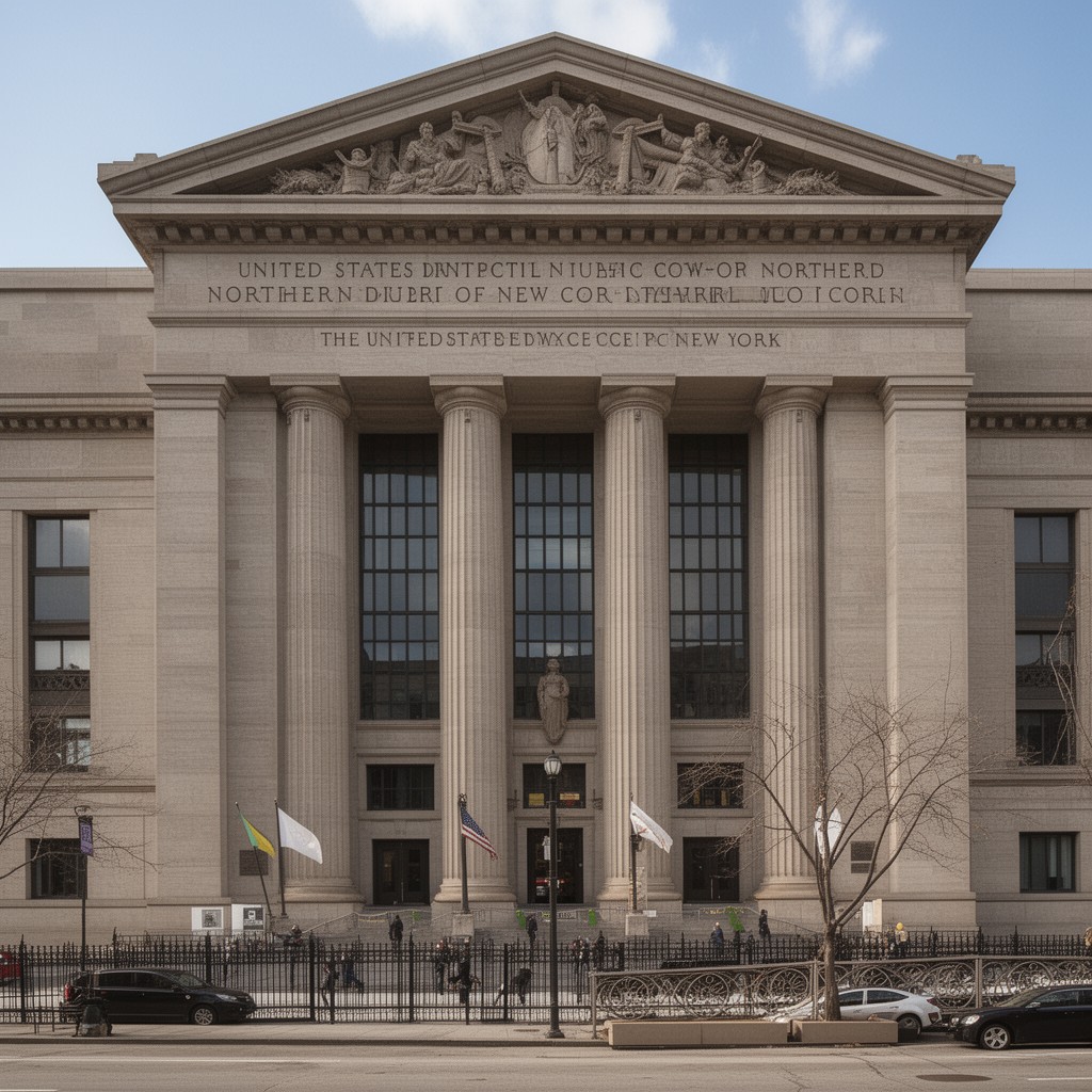 AI-generated illustration of United States District Court for the Northern District of New York