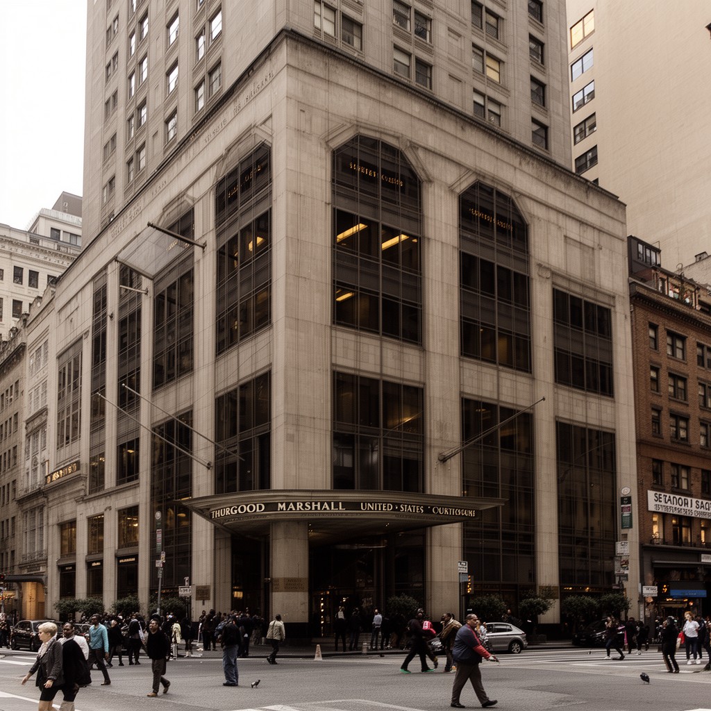 AI-generated illustration of Thurgood Marshall United States Courthouse