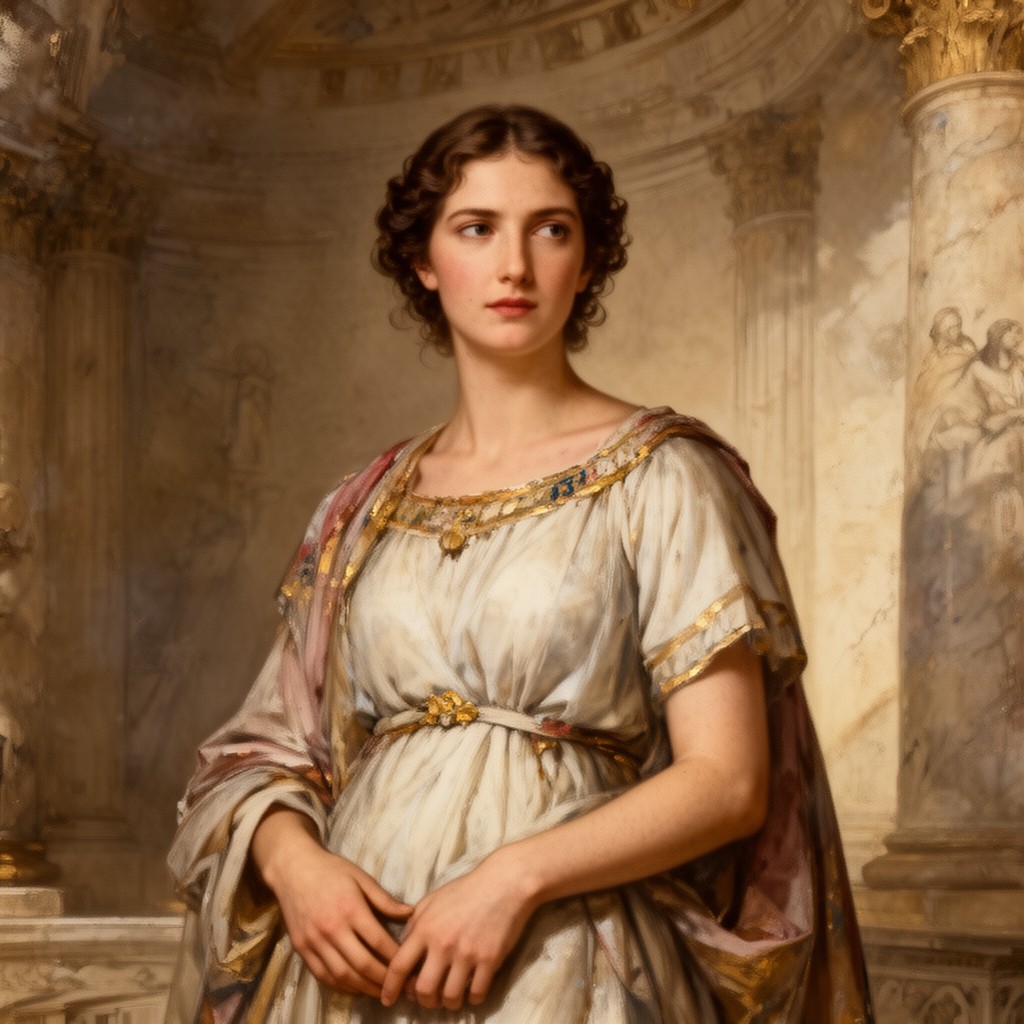 AI-generated illustration of Julia Livilla