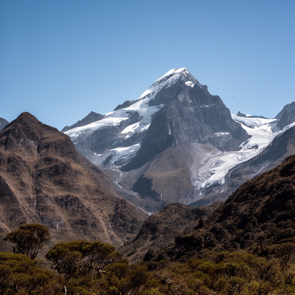 AI-generated illustration of Margherita Peak