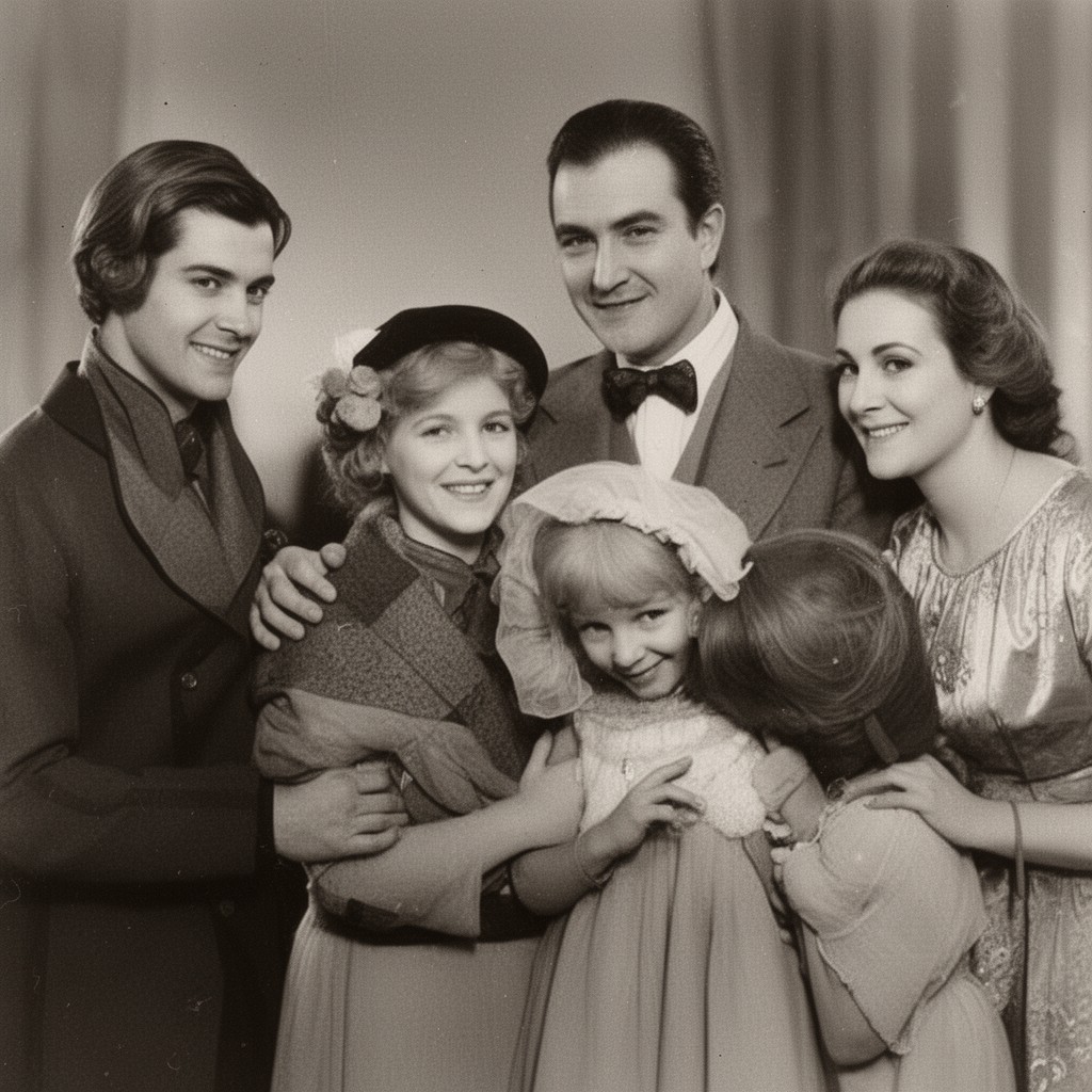AI-generated illustration of Fairbanks family