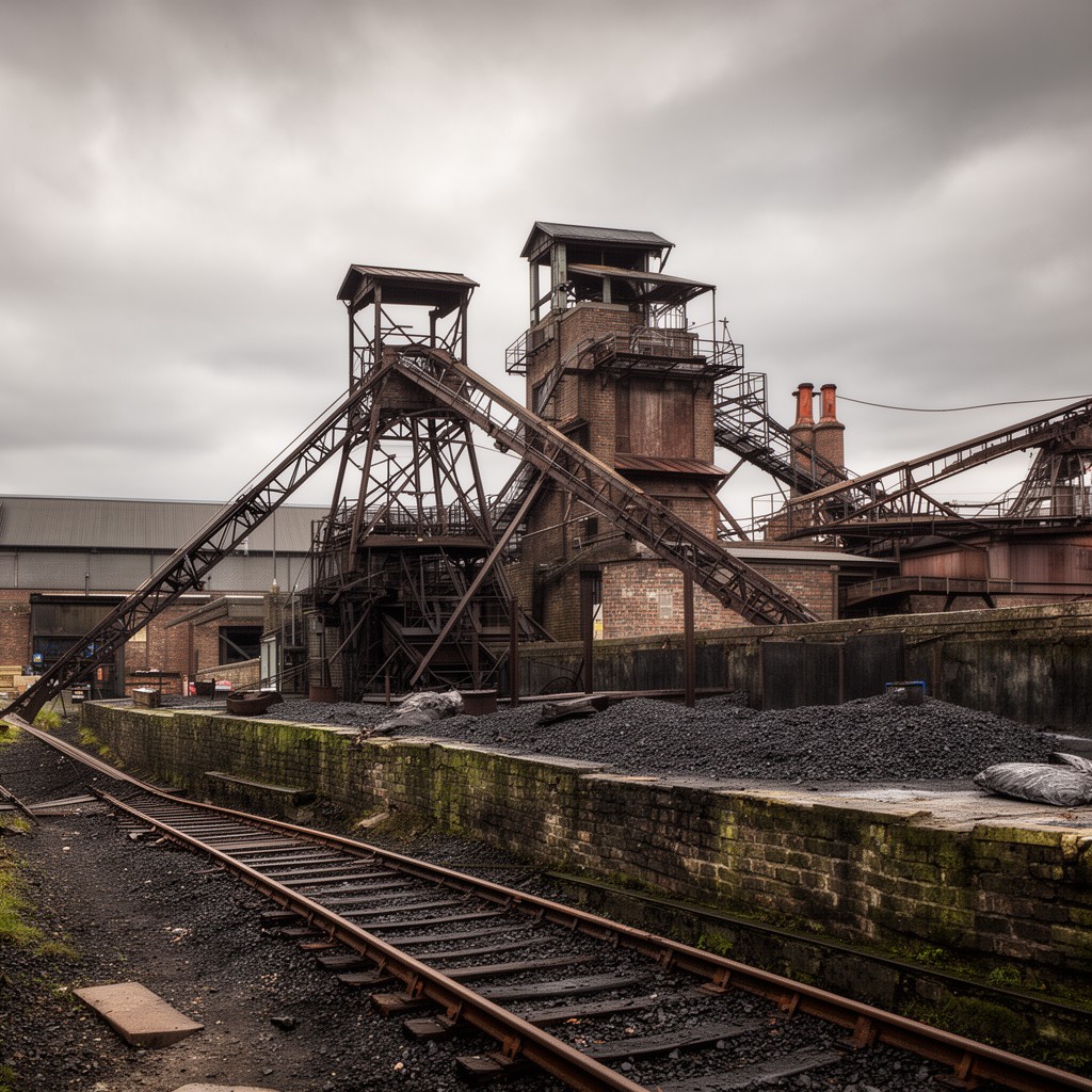 AI-generated illustration of Agecroft Colliery