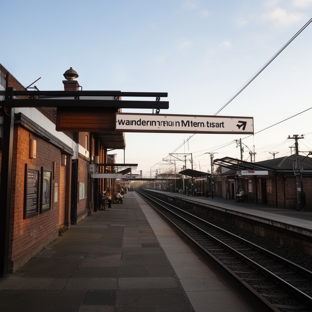 AI-generated illustration of Warrington Central