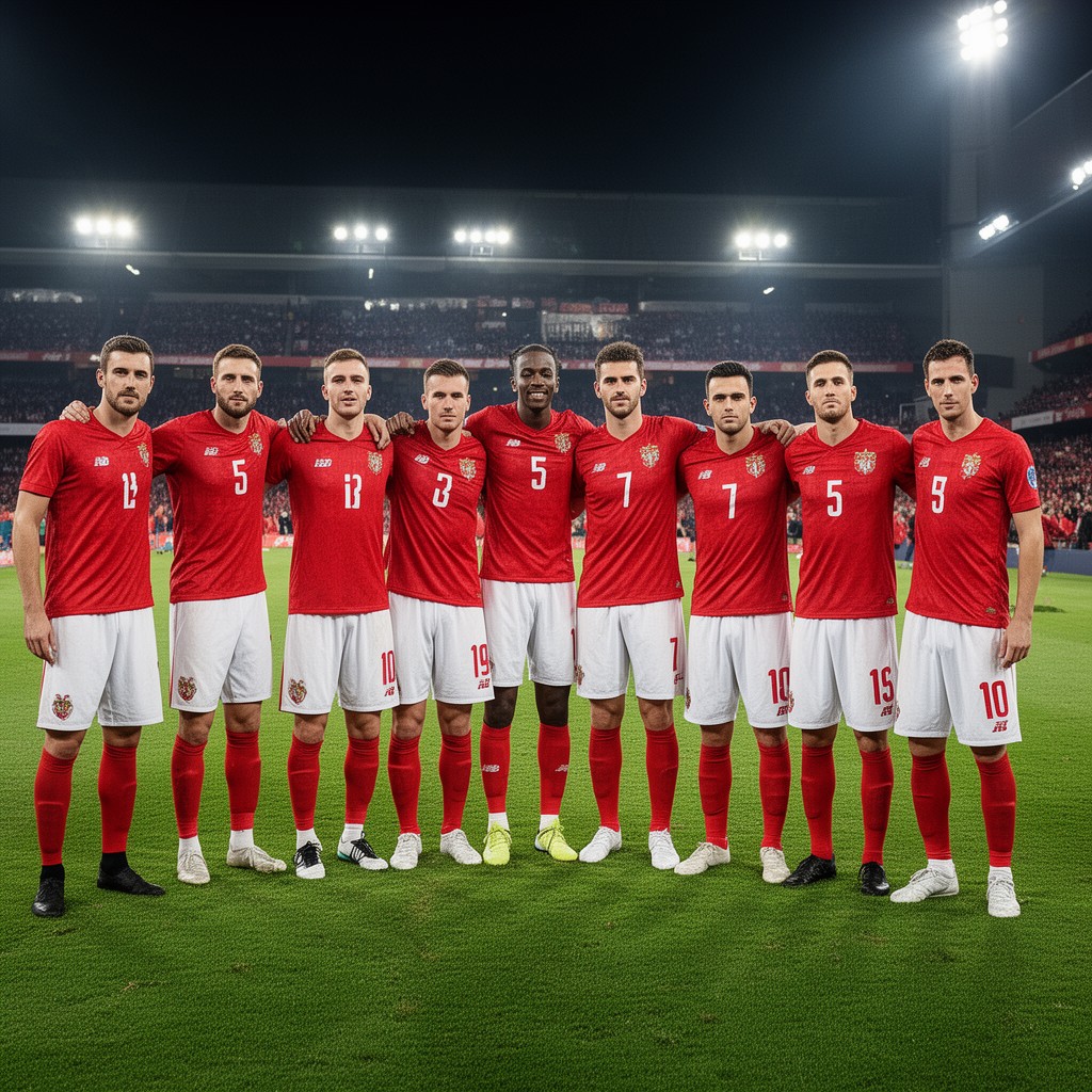 AI-generated illustration of Wales national football team
