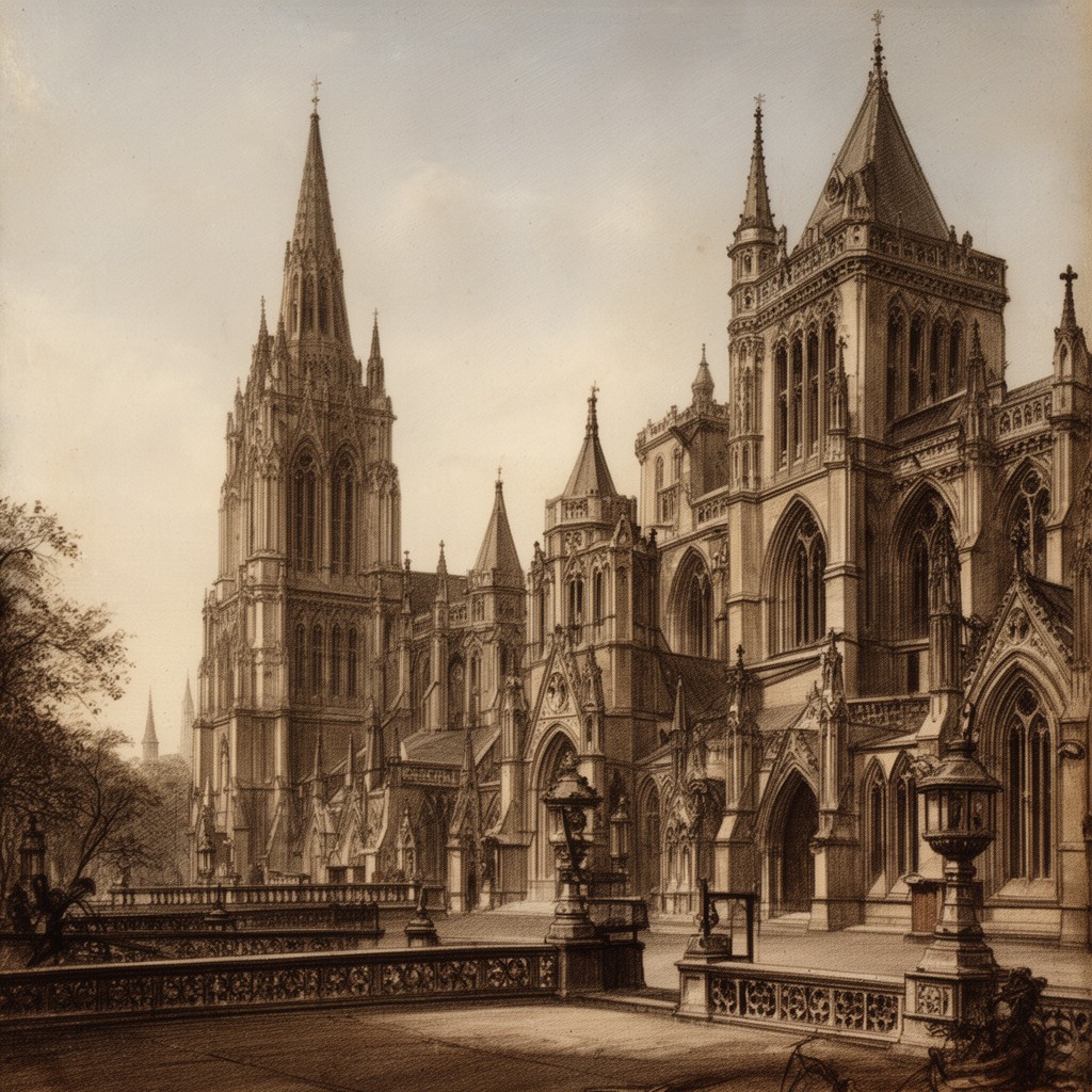 AI-generated illustration of Alfred Waterhouse