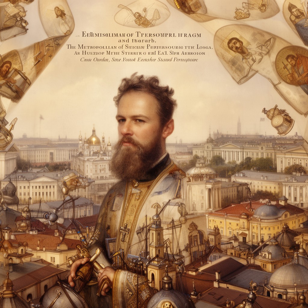 AI-generated illustration of Metropolitan of Saint Petersburg and Ladoga (historically)