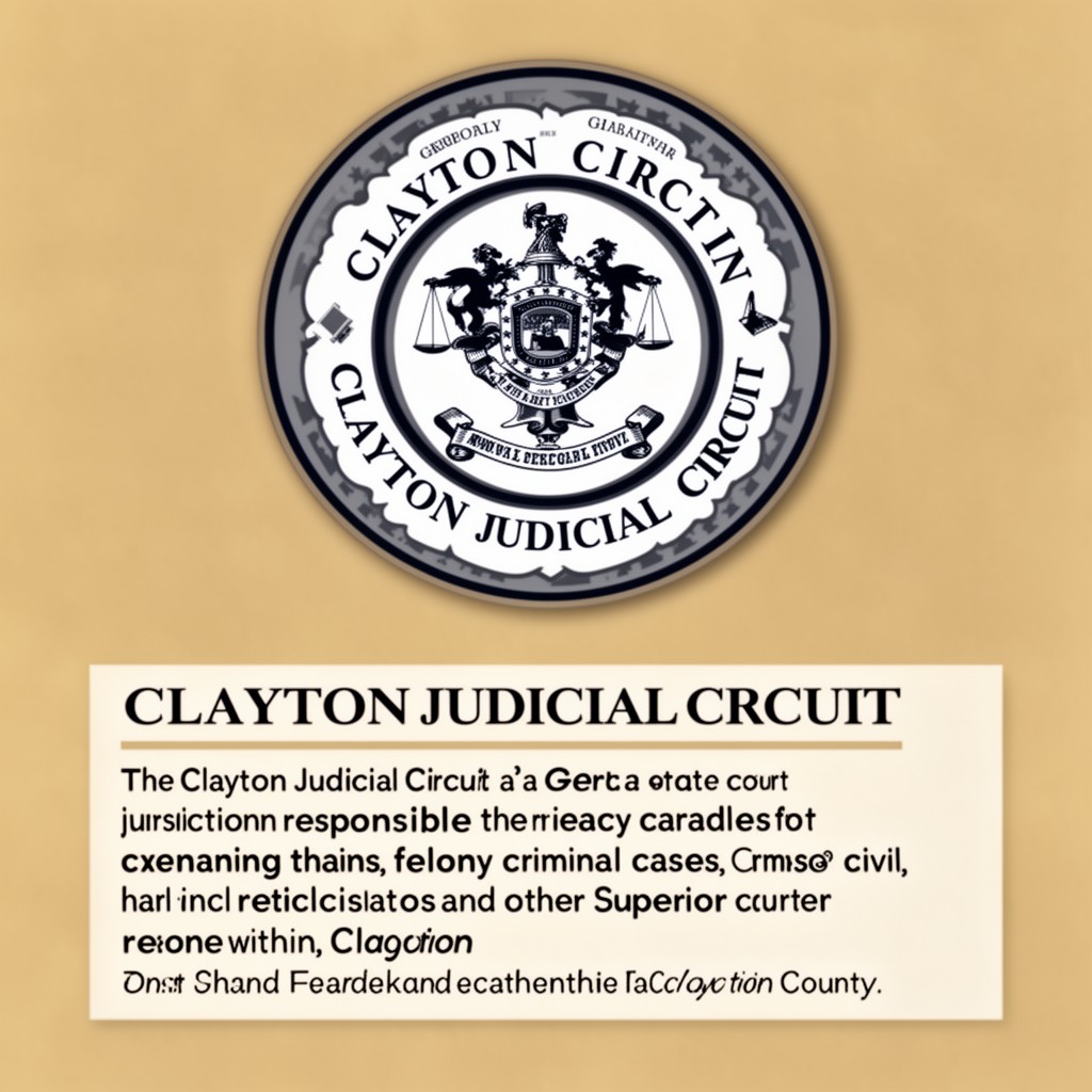 AI-generated illustration of Clayton Judicial Circuit