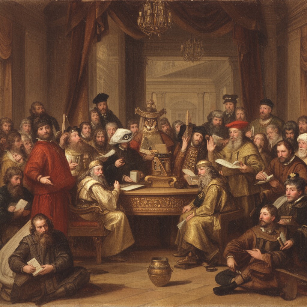 AI-generated illustration of Colloquy of Poissy