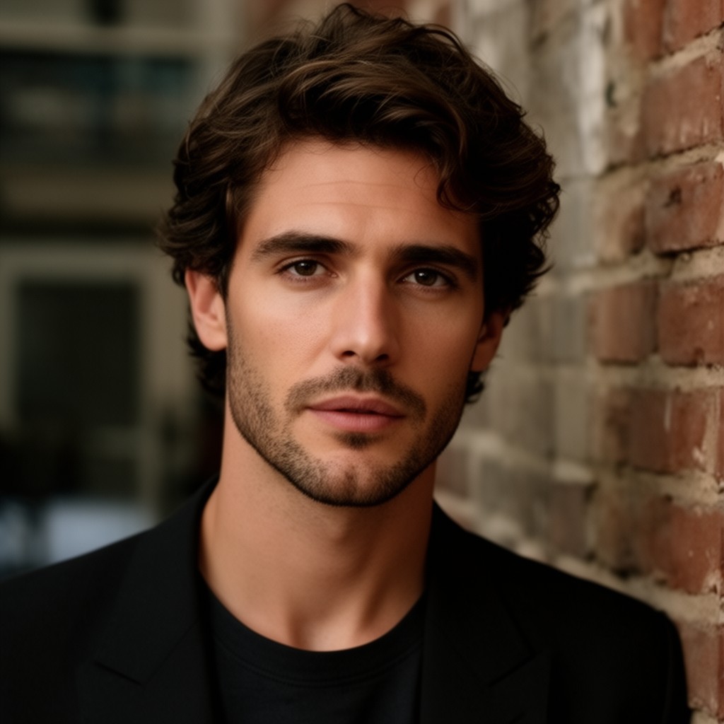 AI-generated illustration of Riccardo Scamarcio