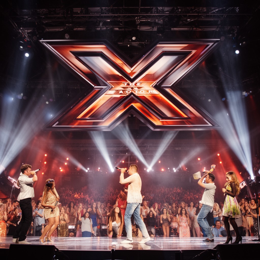 AI-generated illustration of The X Factor (various international editions)