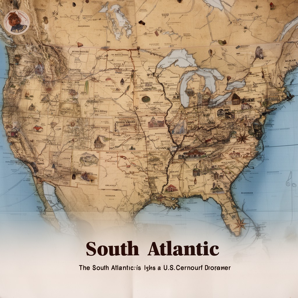 AI-generated illustration of South Atlantic