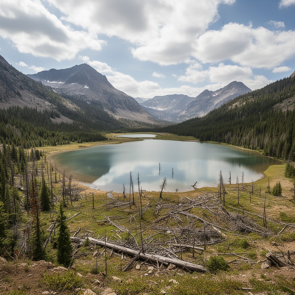 AI-generated illustration of Horseshoe Lake