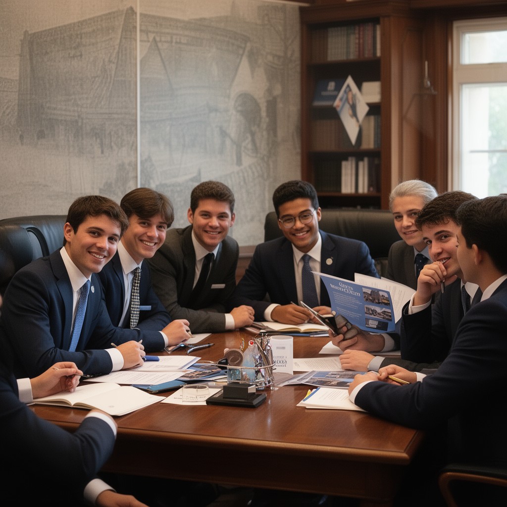 AI-generated illustration of Rhodes Scholars