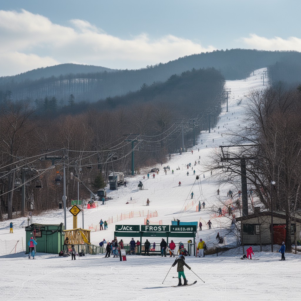 AI-generated illustration of Jack Frost Ski Resort