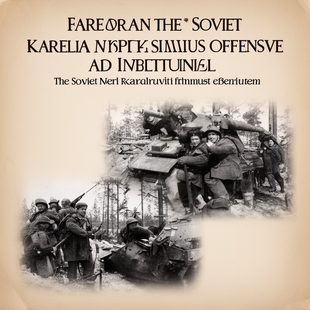 AI-generated illustration of Soviet Karelian Isthmus offensive