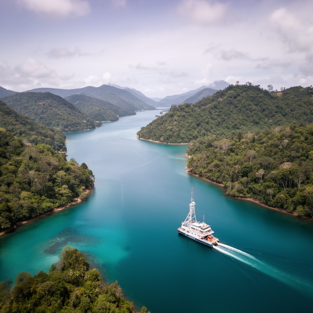 AI-generated illustration of Karimata Strait