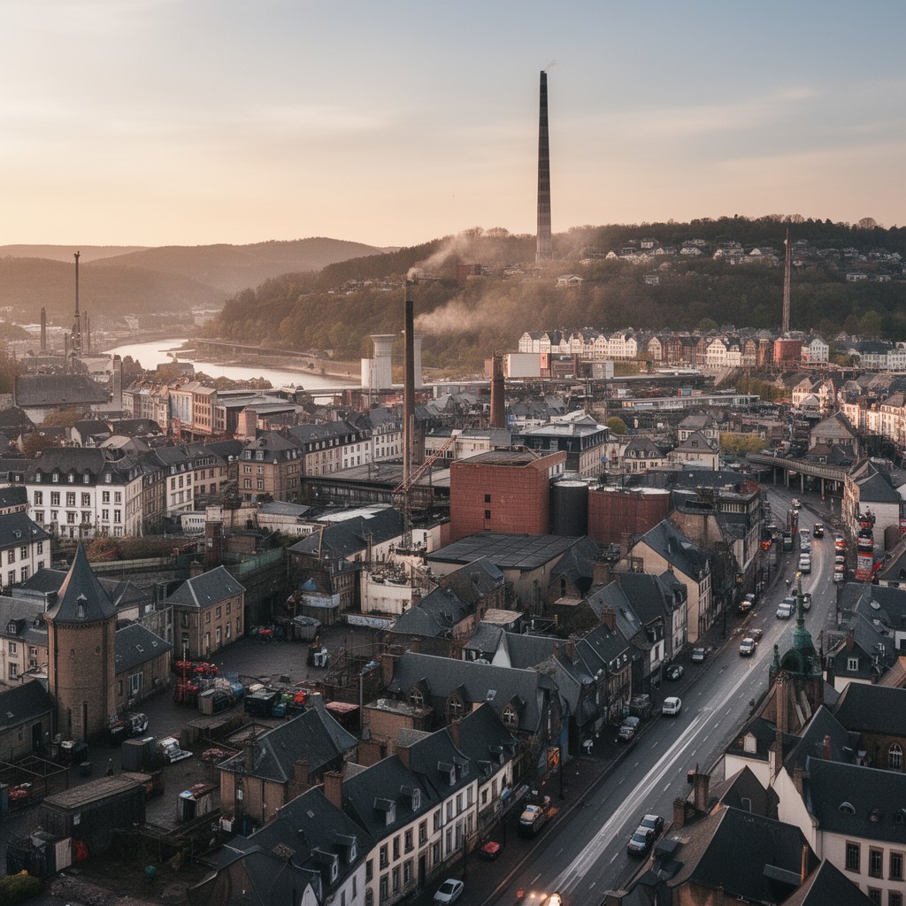 AI-generated illustration of Dudelange