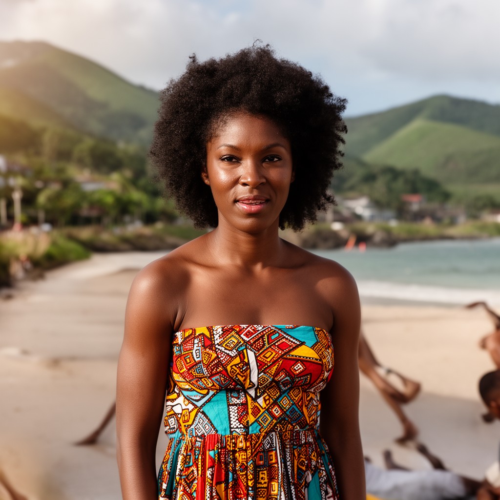 AI-generated illustration of Afro-Guadeloupeans