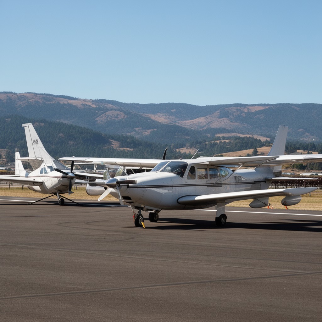 AI-generated illustration of Napa County Airport