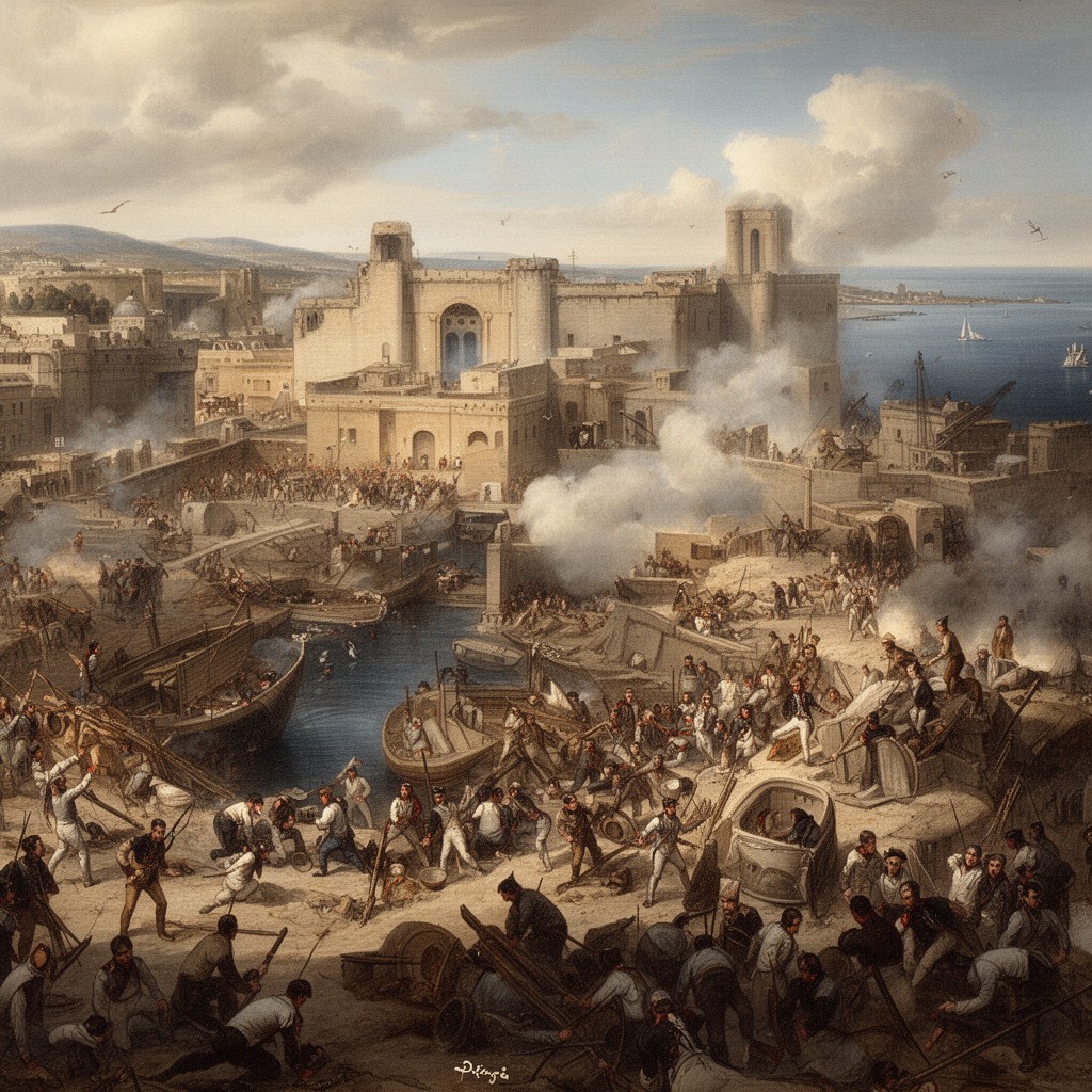 AI-generated illustration of Siege of Toulon