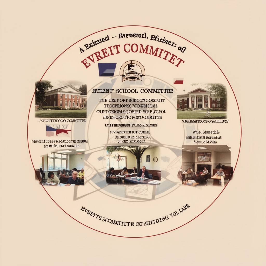 AI-generated illustration of Everett School Committee