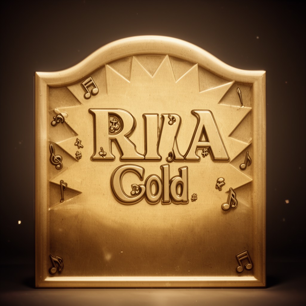 AI-generated illustration of RIAA Gold