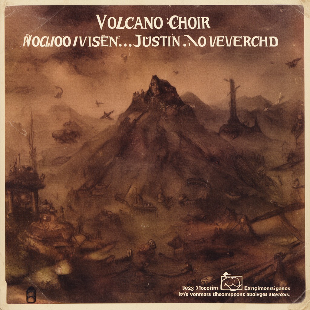 AI-generated illustration of Volcano Choir