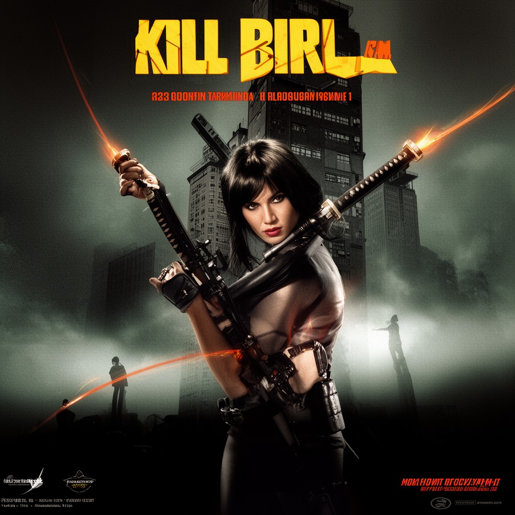 AI-generated illustration of Kill Bill: Volume 1 (score contributor)