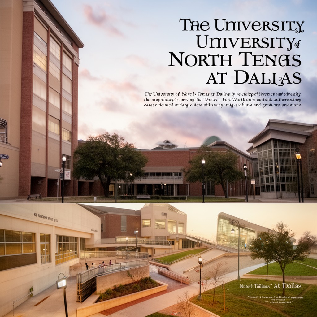 AI-generated illustration of University of North Texas at Dallas