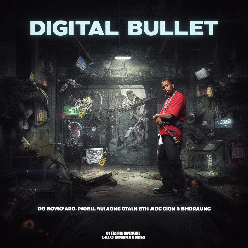 AI-generated illustration of Digital Bullet