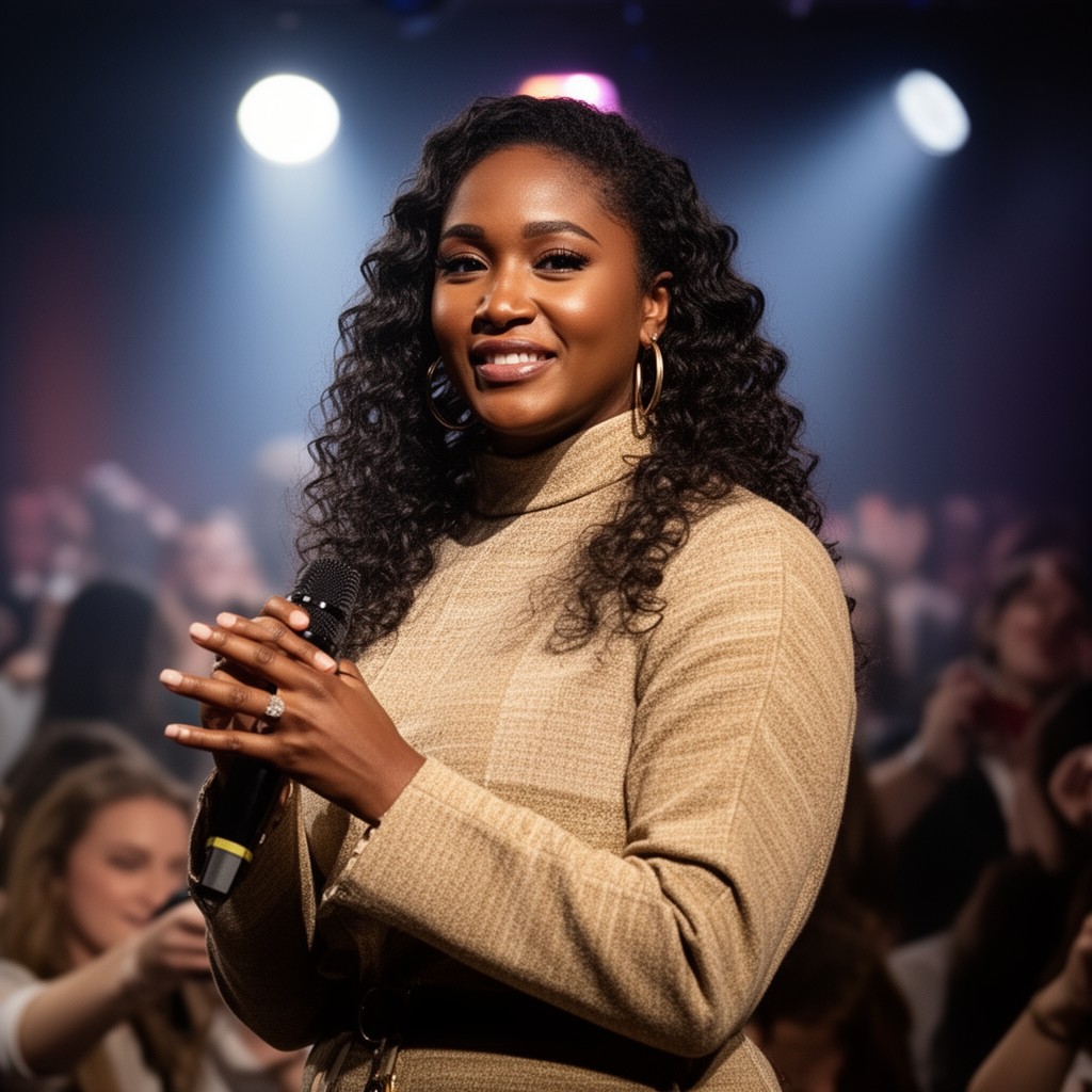 AI-generated illustration of Tasha Cobbs