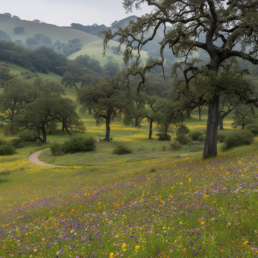 AI-generated illustration of Edgewood County Park and Natural Preserve