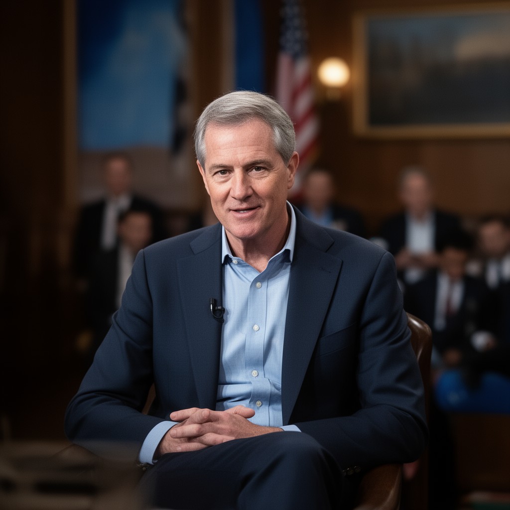 AI-generated illustration of Charlie Baker