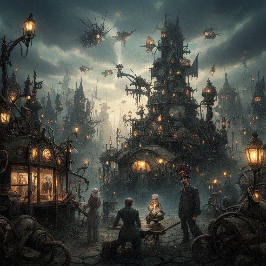 AI-generated illustration of The City of Lost Children