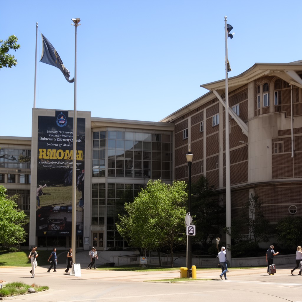 AI-generated illustration of Dearborn campus