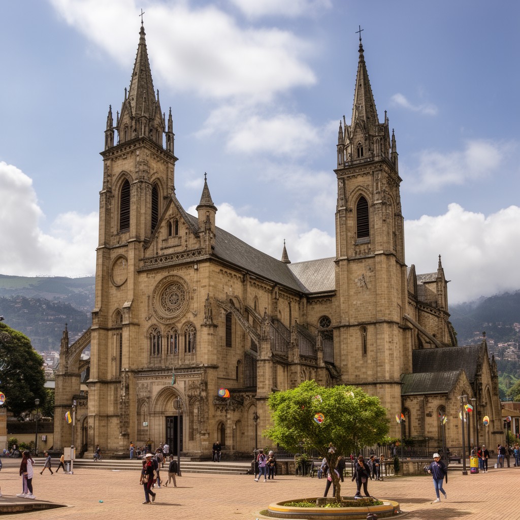 AI-generated illustration of Catedral de San Pablo (Bogotá)