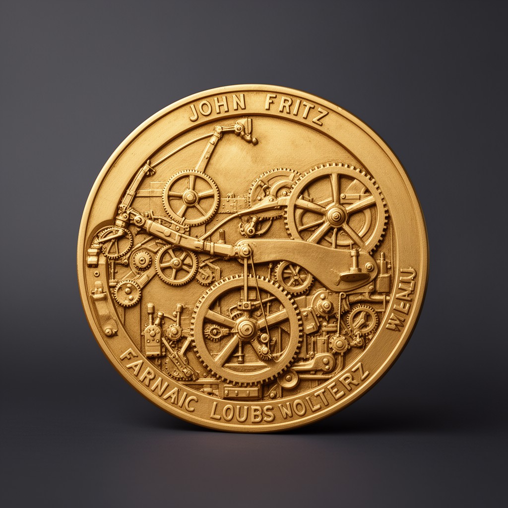 AI-generated illustration of John Fritz Medal