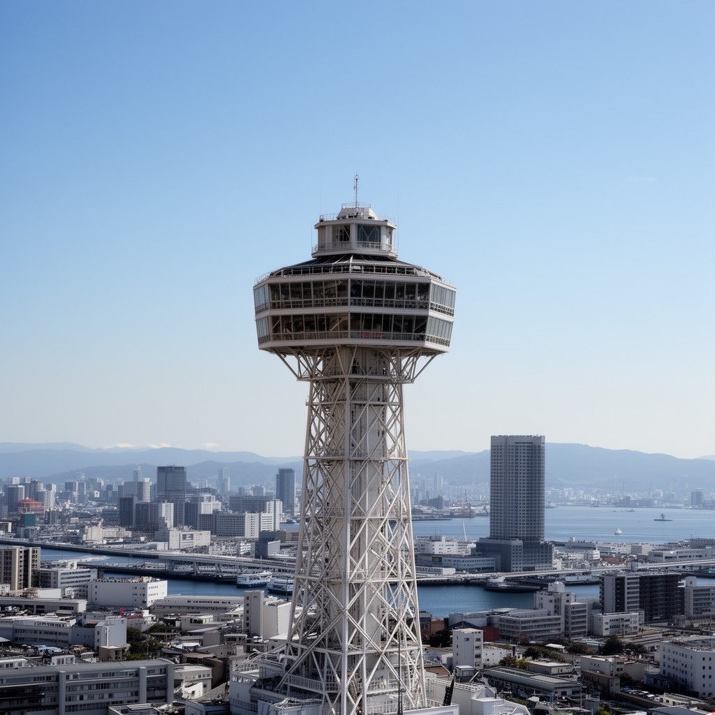 AI-generated illustration of Yokohama Marine Tower