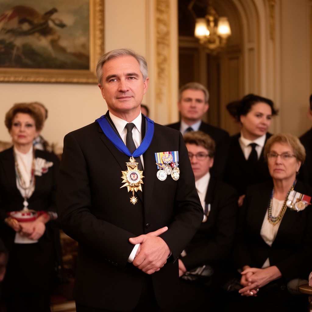 AI-generated illustration of Grand Officier de la Légion d'honneur