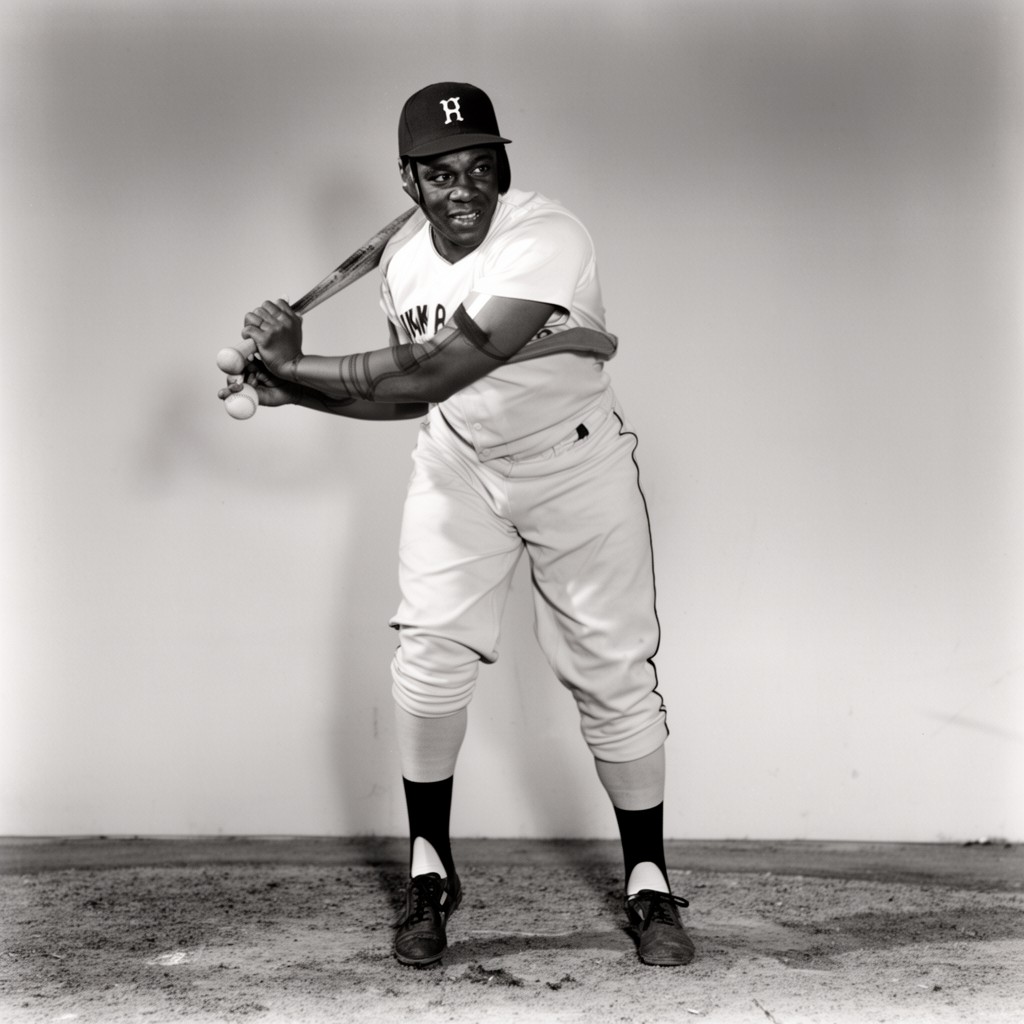 AI-generated illustration of Hank Aaron