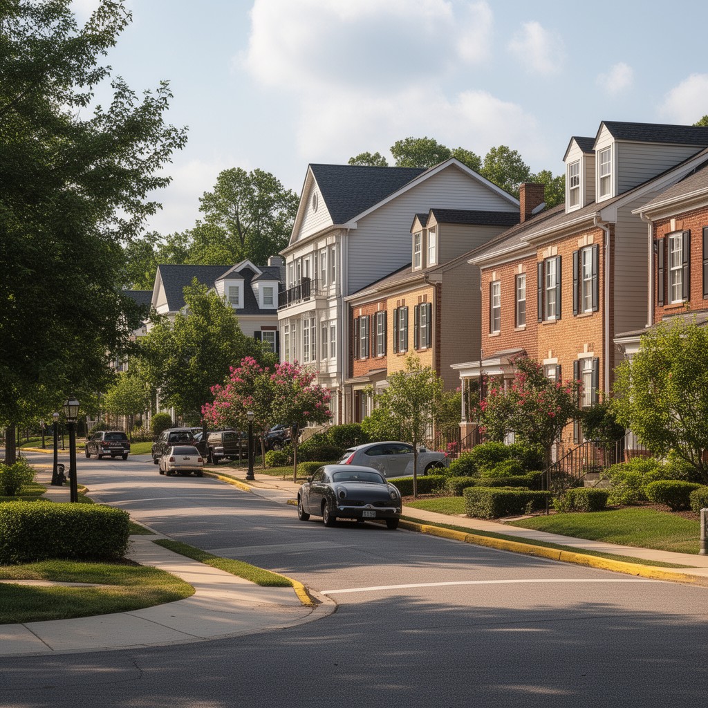 AI-generated illustration of Mitchellville, Maryland