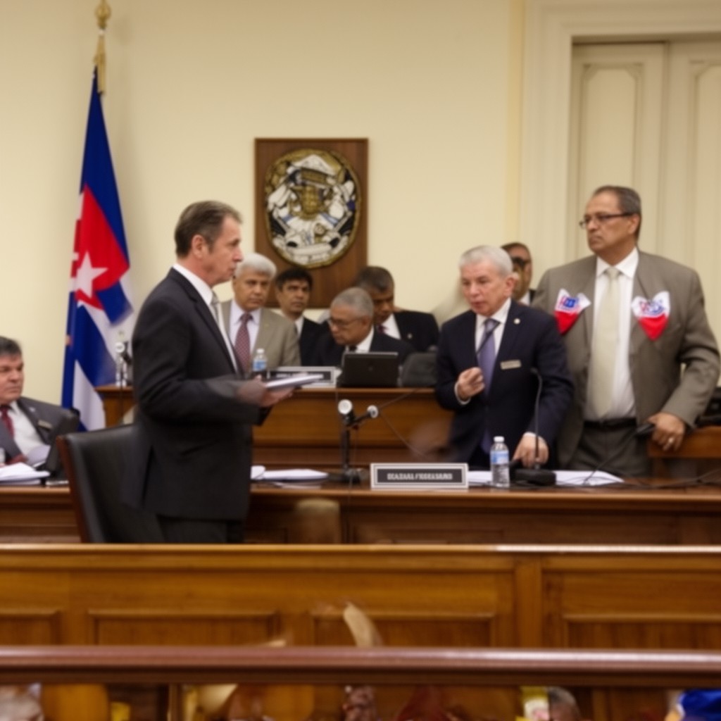 AI-generated illustration of Council of Ministers of Cuba