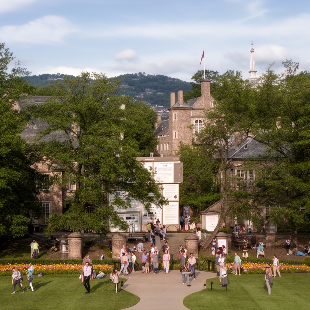 AI-generated illustration of Vassar College
