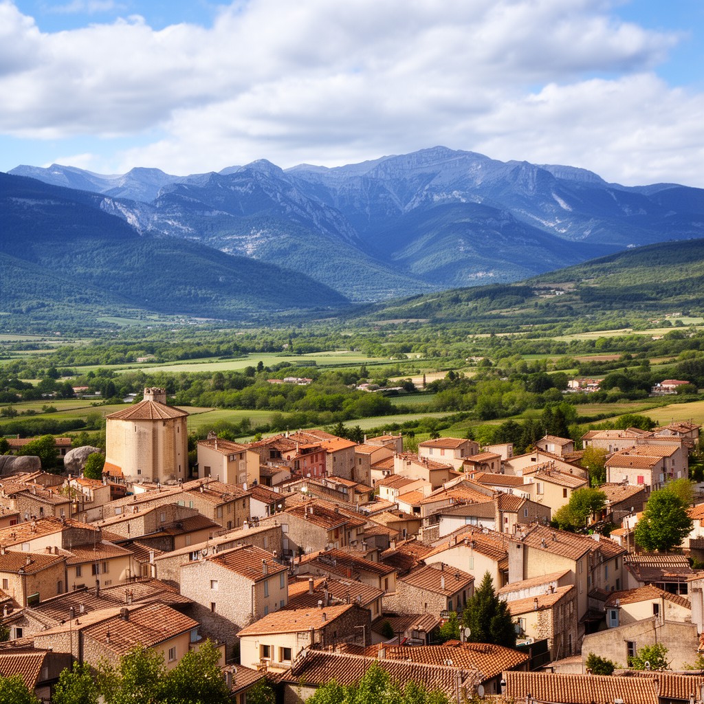 AI-generated illustration of Drôme